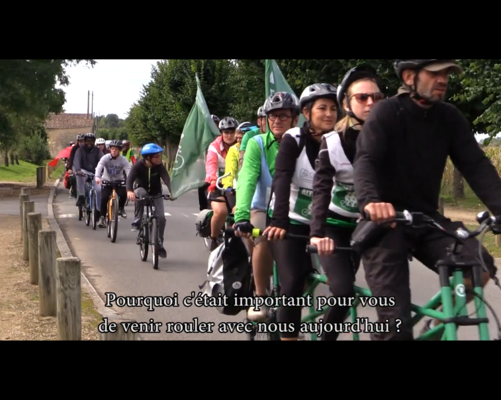 Vidéo souvenir 2015 : le passage du Tour Alternatiba entre Poitiers et Châtellerault