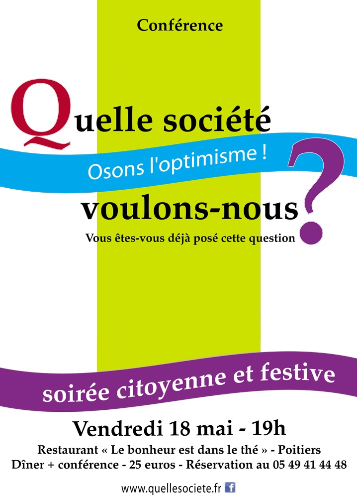 Débat à Poitiers « quelle société voulons-nous ? »