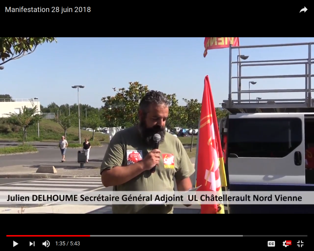 Vidéo CGT86 : journée d’action du 28 juin 2018