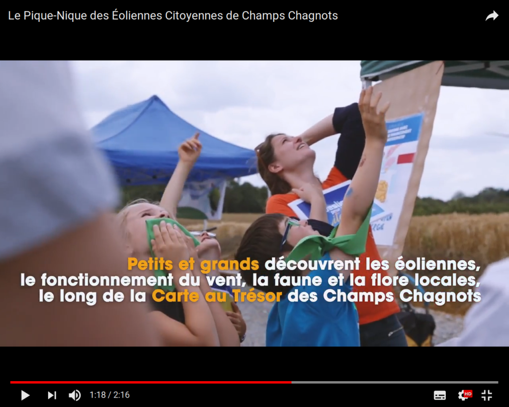 Vidéo : Les éoliennes citoyennes de Champs-Chagnots à La Chapelle-Montreuil (86)