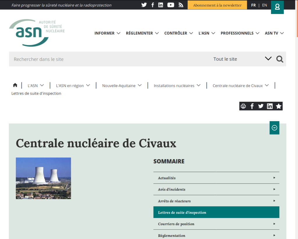 Nucléaire à Civaux : la dernière CLI