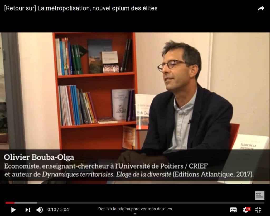 [vidéo et son] La métropolisation, le nouvel opium des élites ?