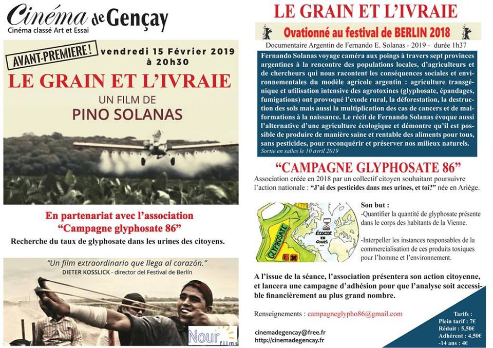 Glyphosate au cinéma de Gençay