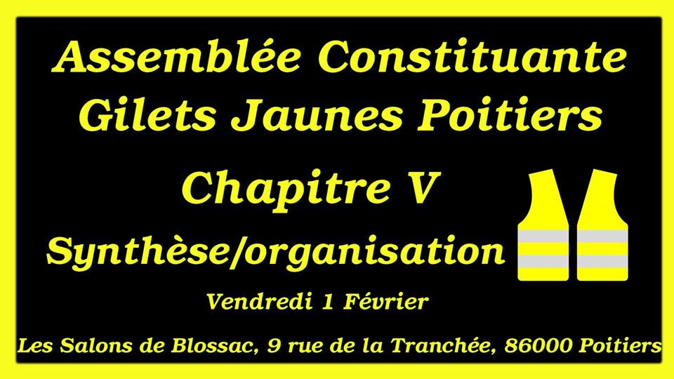 Assemblée Gilets jaunes Poitiers