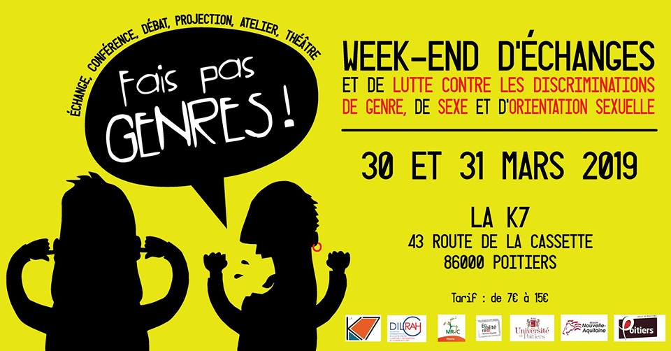 Week-end d&rsquo;échanges et de luttes « fais pas genres ! »