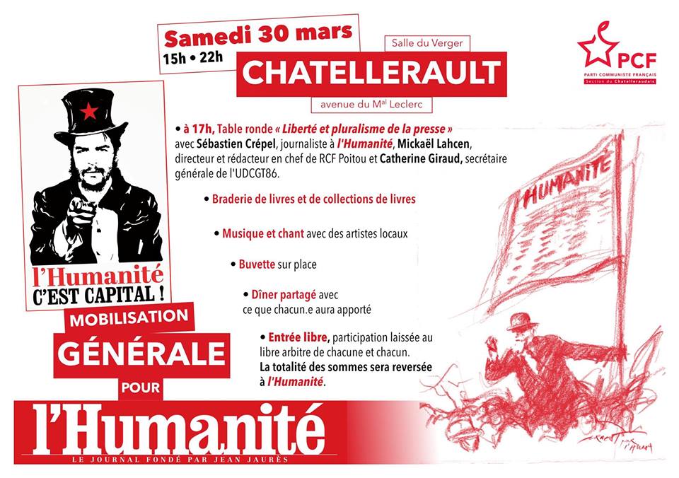 Châtellerault : mobilisation pour l’Huma