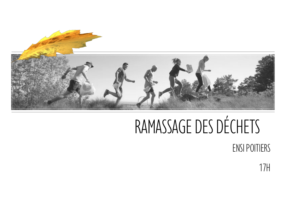 Jogger en ramassant les déchets
