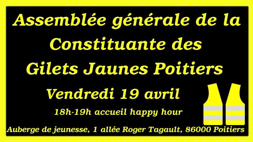 AG des Gilets jaunes Poitiers