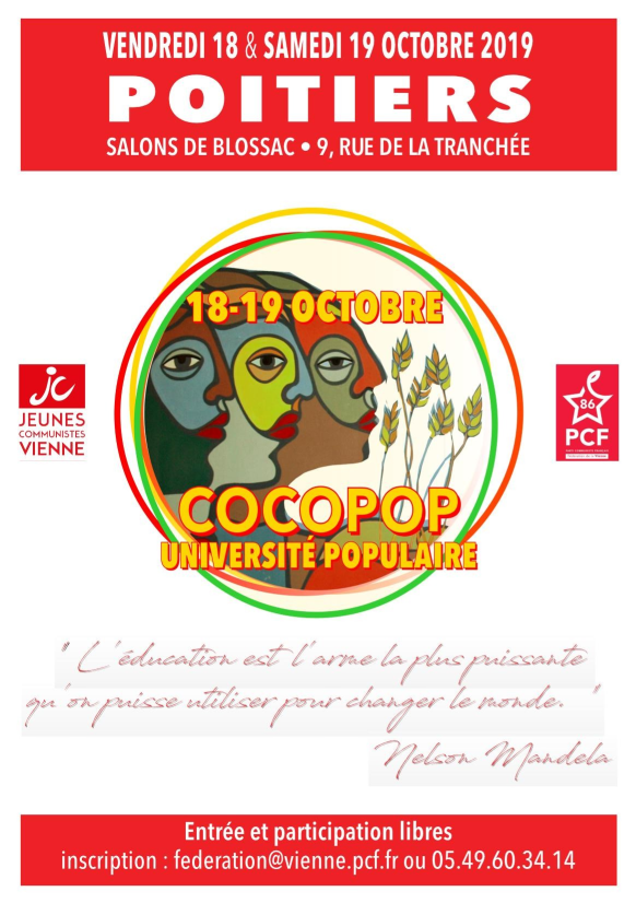 Cocopop. Université populaire de la MJCF et du PCF 86