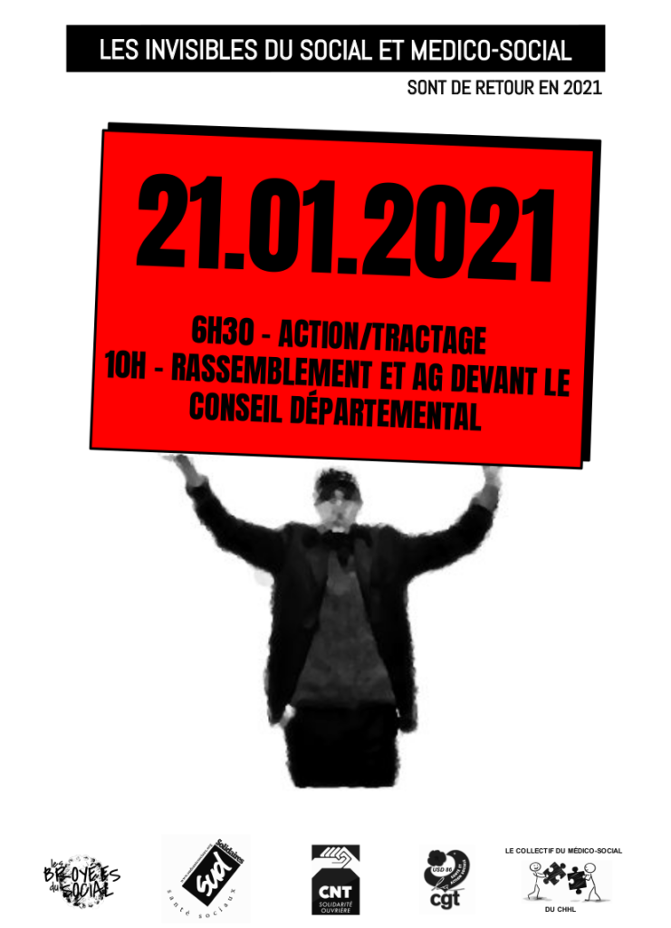 Social et Médico social : la lutte continue le 21 janvier