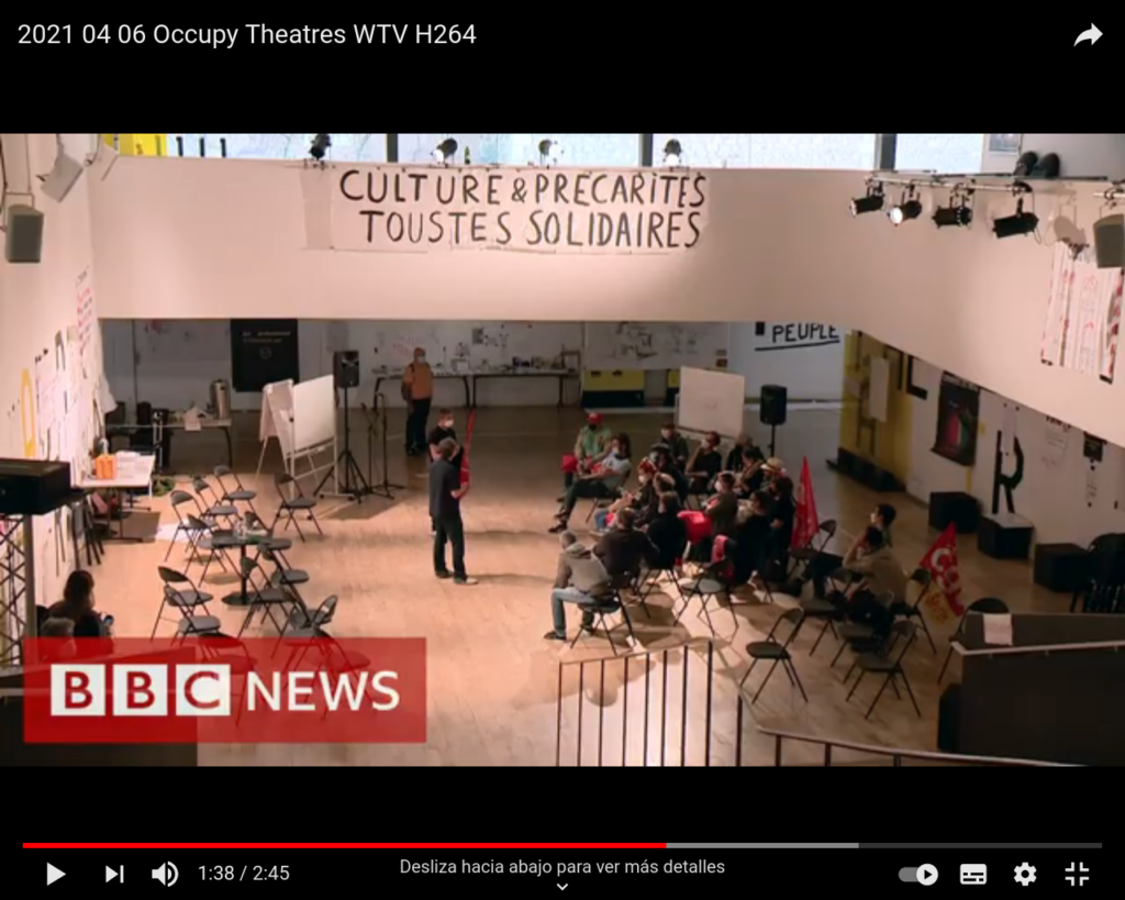 Occupy theatres TAP in BBC