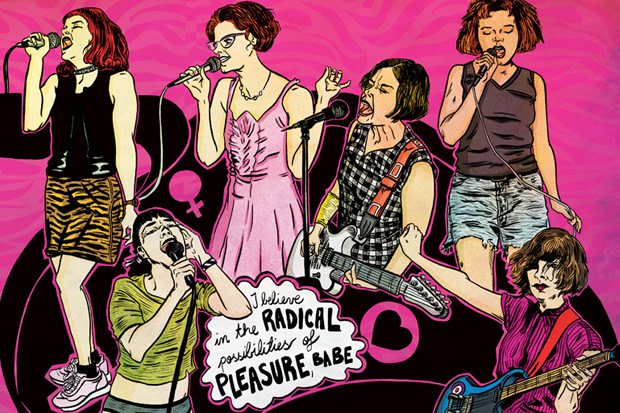 Rebel girl against patriarchy