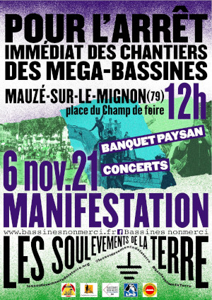 Manifestation nationale contre les bassines le 6 novembre