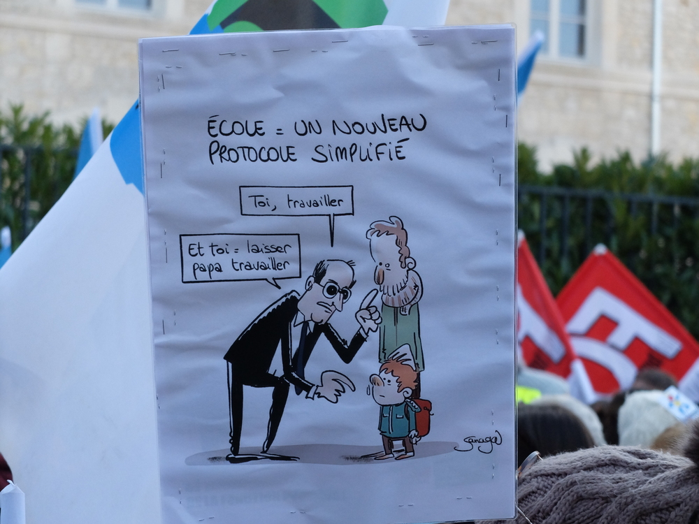[photos, vidéos, audio] Manifestation du ras-le-bol contre Blanquer