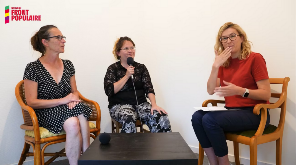 [vidéo] LSF. Langue des Signes Française. Interview de V. Soumaille, candidate Nouveau Front Populaire, circo 2 de la Vienne