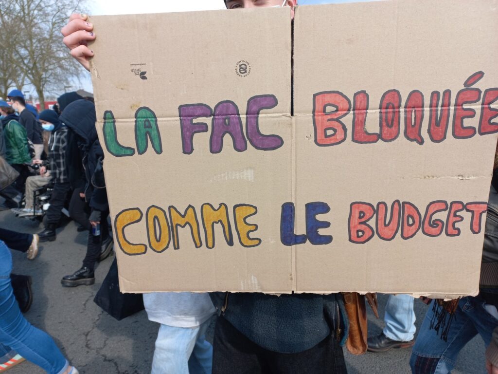 [Photos] Université de Poitiers : 13 mars, ça mobilise fort !