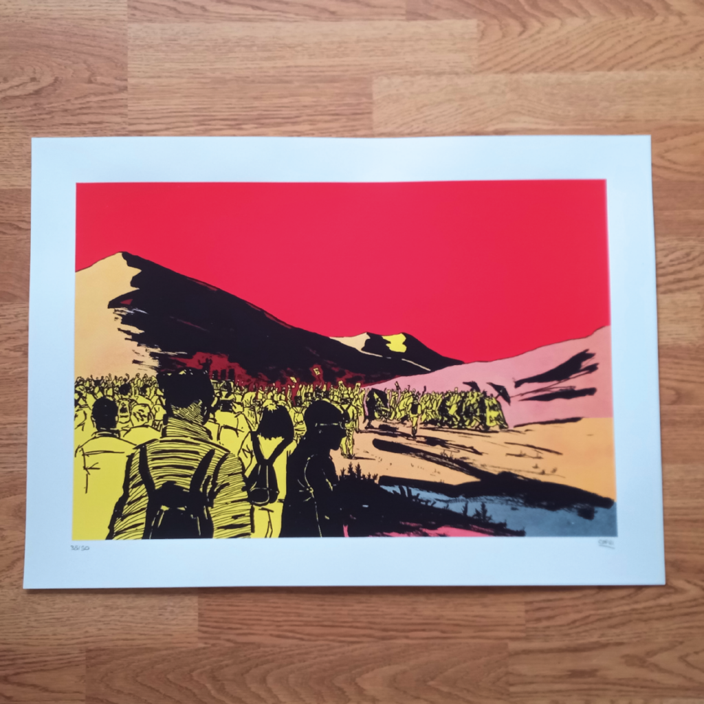 Des affiches sur les luttes locales