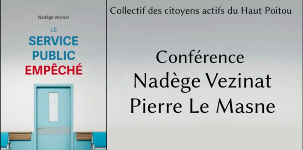 [vidéo] Conférence : le service public empêché