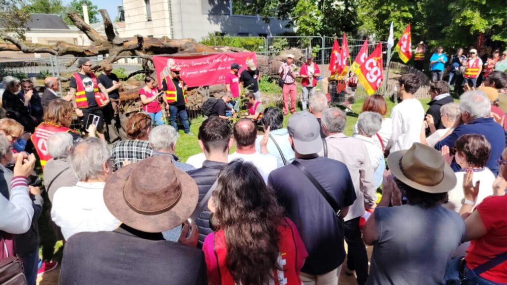 1er mai à Châtellerault, 600 camarades pour Julien