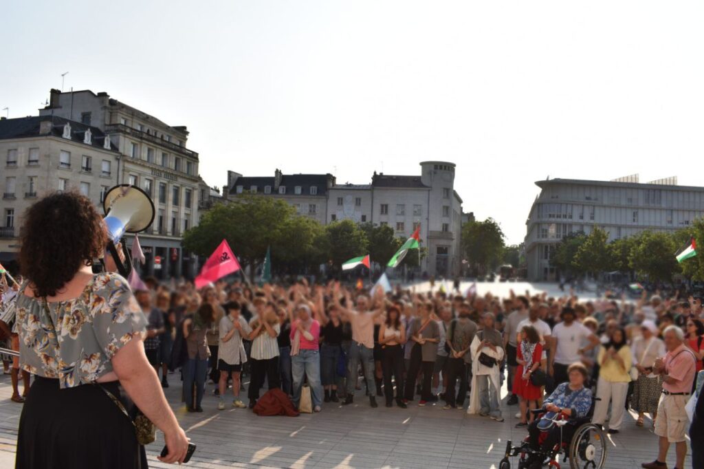 Poitiers 9 juin, rassemblement et manifestation en soutien à la flottille pour la liberté