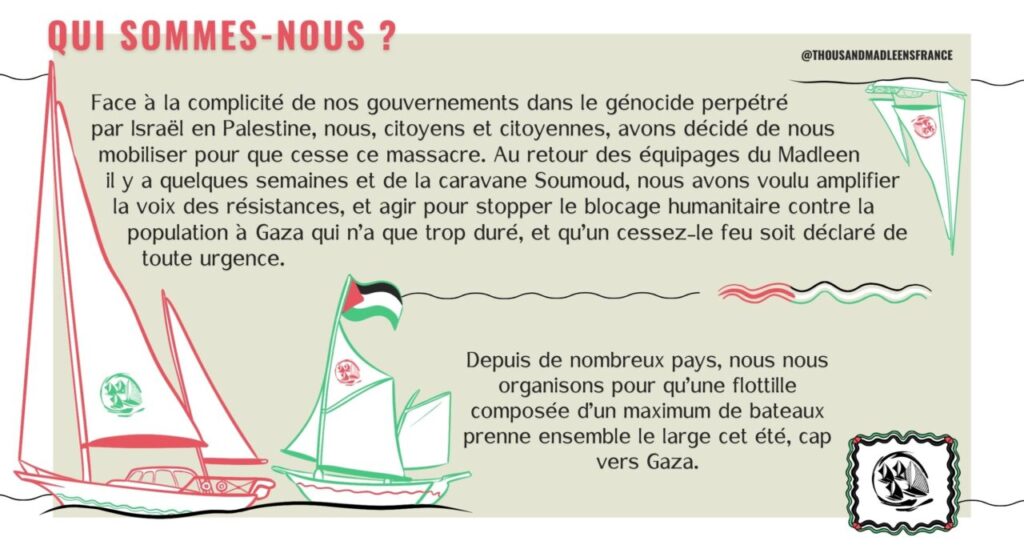 A Poitiers et ailleurs, des bateaux pour GAZA