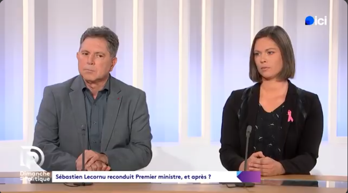 Gouvernement Lecornu et crise politique: le débat sur Ici (France 3)