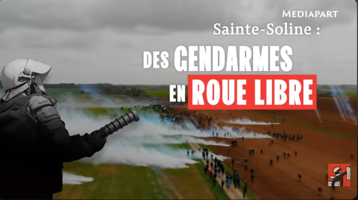 [vidéo] La manifestation de Sainte-Soline vue par les gendarmes (vidéo complète de mediapart)