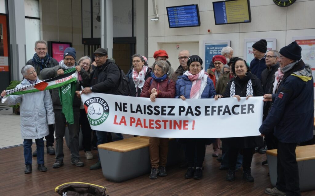 [Photos-Vidéos] Poitiers à Paris à la manifestation du 29 novembre pour la Palestine