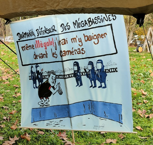 [photos] Bassines. Rassemblement de soutien aux camarades poursuivis en appel à Poitiers ce 3 décembre