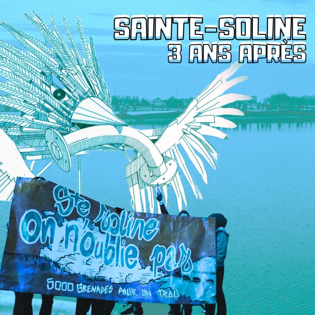 3 ans après Ste Soline : Appel à se souvenir, à soutenir et à agir – Mobilisations autour du 25 mars partout en France !